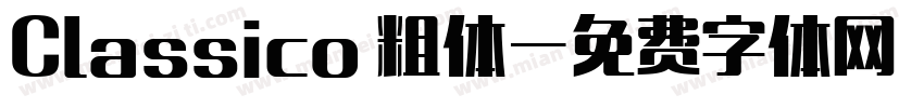 Classico 粗体字体转换